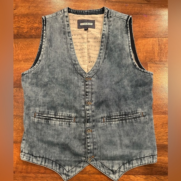 32 Bar Blues Other - 32 Bar Blues Men’s Denim Vest Size Small 100% Cotton